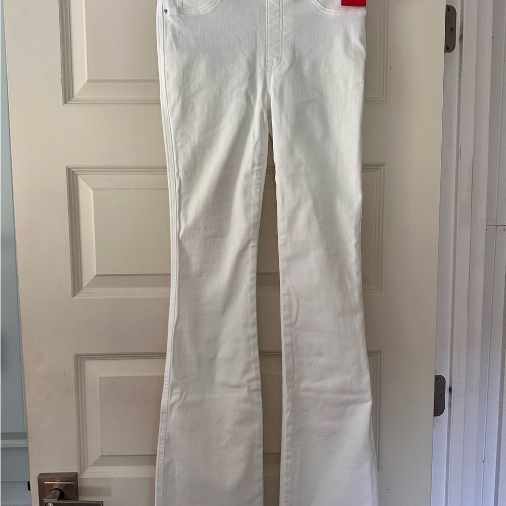 SPANX Women's Flare White Jeans